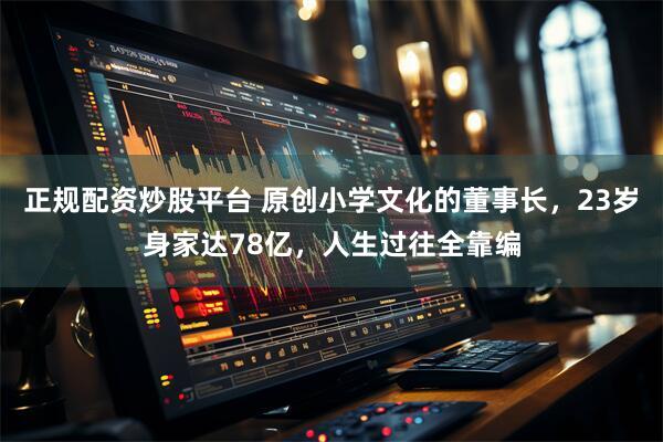 正规配资炒股平台 原创小学文化的董事长，23岁身家达78亿，人生过往全靠编