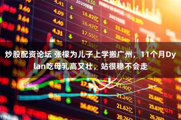 炒股配资论坛 张檬为儿子上学搬广州，11个月Dylan吃母乳高又壮，站很稳不会走
