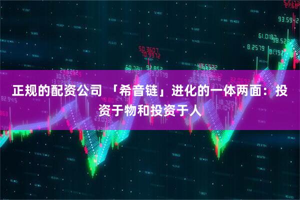 正规的配资公司 「希音链」进化的一体两面：投资于物和投资于人